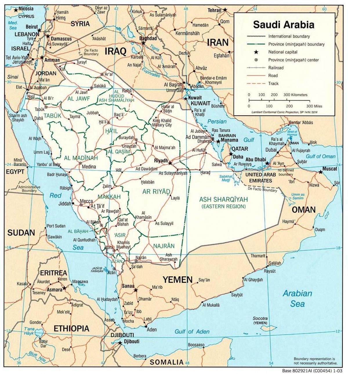 نقشہ سعودی عرب کے راستے