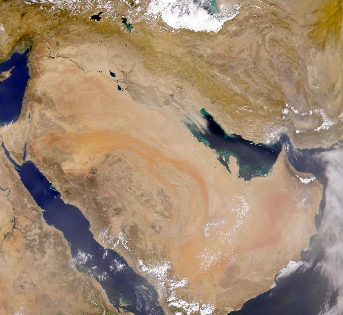 نقشہ سعودی عرب کے سیٹلائٹ