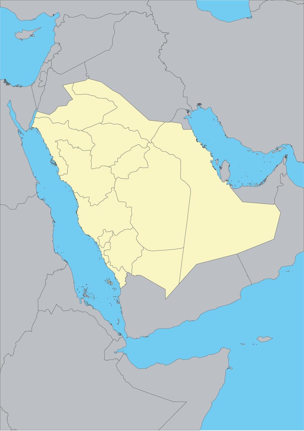KSA ویکٹر نقشہ
