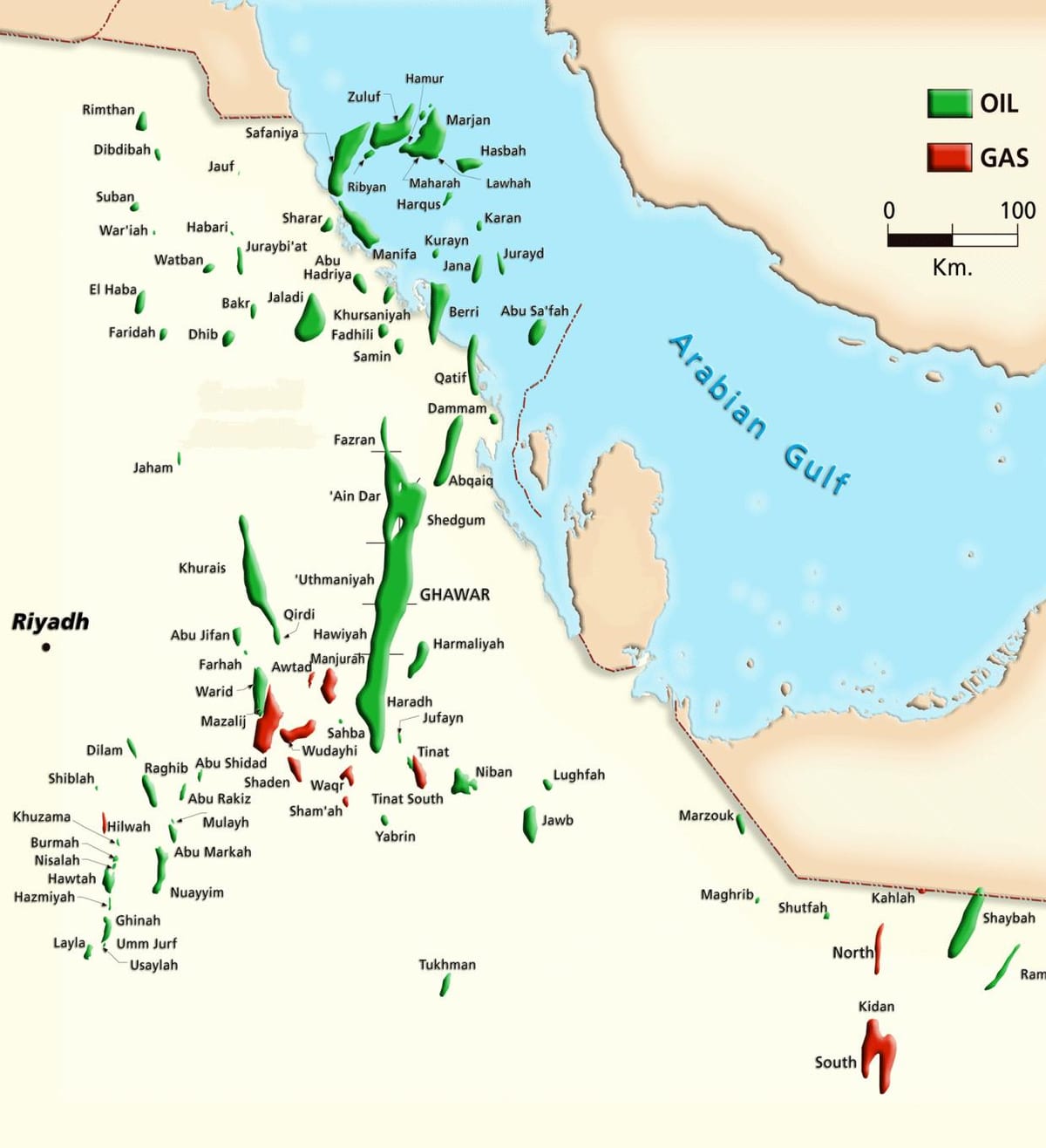 نقشہ کے manifa سعودی عرب