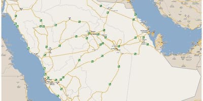 نقشہ کے تفصیلی سعودی عرب