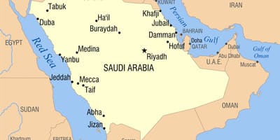 ریاض KSA نقشہ
