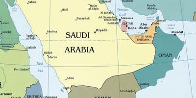 نقشہ سعودی عرب کا محل وقوع