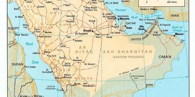 سعودی عرب کا نقشہ ایچ ڈی
