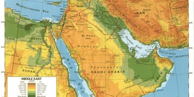 نقشہ سعودی عرب کے صحرا