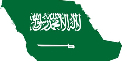 سعودی عرب کا نقشہ پرچم