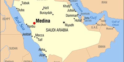کا نقشہ مدینہ منورہ سعودی عرب