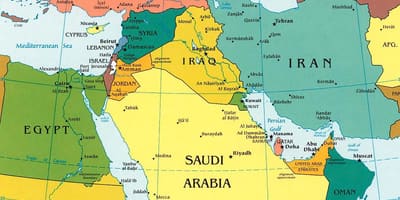 نقشہ سعودی عرب کے ارد گرد کے ممالک