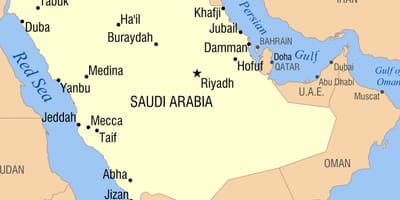 Arar KSA نقشہ