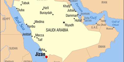 Jizan KSA نقشہ