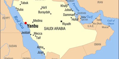 Yanbu KSA نقشہ