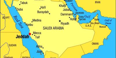 جدہ KSA نقشہ