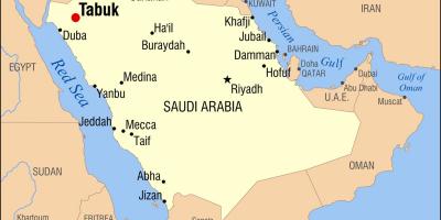 آزاد KSA نقشہ