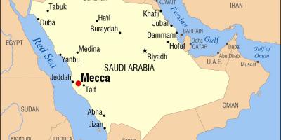 نقشہ کے مکہ مکرمہ میں سعودی عرب